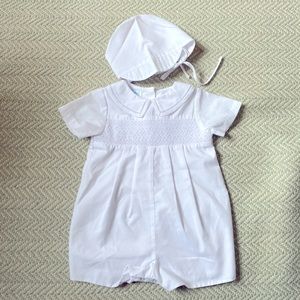 Boys Baptism Romper/Onesie